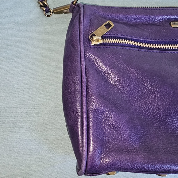 Rebecca Minkoff 5 Zip MAC Eggplant Purple Crossbody - Picture 10 of 17